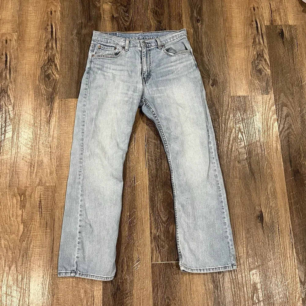 Levis 527 Jeans Mens 33x30 Blue Light Wash Regular Low Bootcut Denim